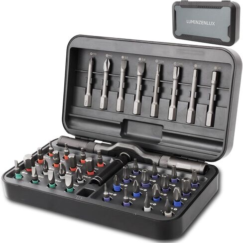 42-in-1 Professional Magnetic Ratchet Screwdriver Set with S2 Steel Bits & Case | All-in-One Multi-Function Precision Tool Kit for Electronics Repair, Automotive, Computer, Furniture & Advanced DIY in Saudi Arabia
