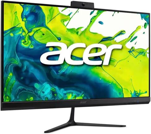 acer Aspire 27 All-in-One Desktop, 27" IPS FHD Display, AMD Ryzen 7 5825U (Ryzen 7 5000 Series), 16GB DDR4, 1TB SSD, Wi-Fi 6E, Webcam, Bluetooth 5.3, Windows 11 Home, with DKZ USB Hub in Saudi Arabia