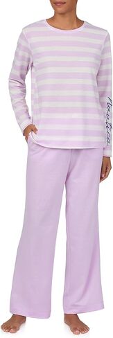 Nautica Womens 4 Piece Sleep & Lounge Pajama Set - Lightweight French Terry - Long & Short Sleeve PJ Top, Pants & Shorts in Saudi Arabia