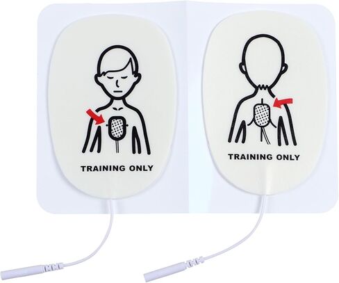 وسادات تدريب AED، 5 أزواج من وسادات تدريب XFT Mini AED (وسادات الأطفال)، تستخدم لـ XFT-D0009، XFT-120N، XFT-120NB، وسادات تدريب بديلة AED، وسادات تدريب CPR in Kuwait