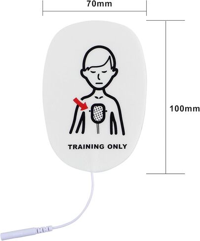 وسادات تدريب AED، 5 أزواج من وسادات تدريب XFT Mini AED (وسادات الأطفال)، تستخدم لـ XFT-D0009، XFT-120N، XFT-120NB، وسادات تدريب بديلة AED، وسادات تدريب CPR in Kuwait