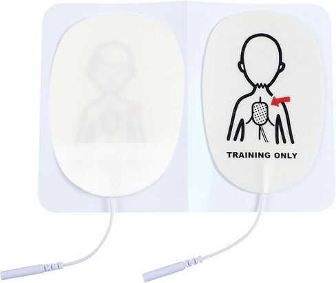 وسادات تدريب AED، 5 أزواج من وسادات تدريب XFT Mini AED (وسادات الأطفال)، تستخدم لـ XFT-D0009، XFT-120N، XFT-120NB، وسادات تدريب بديلة AED، وسادات تدريب CPR in Kuwait
