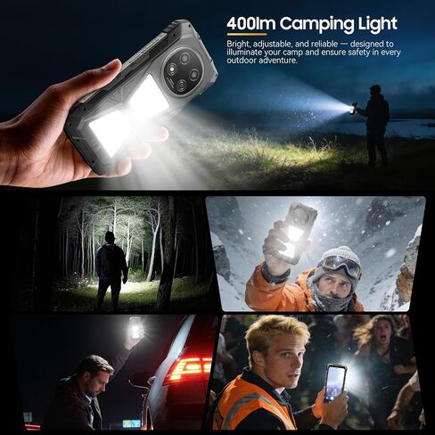 Blackview Rock 2 Pro 5G Rugged Phone Android 16, 15000mAh/33W Dual 400LM Camping Light, 32GB+256GB/2TB Rugged Smartphone Unlocked Gemini AI, 16MP+13MP 6.78" 2.4K 120Hz Glove Mode/NFC | Camping Light in Saudi Arabia