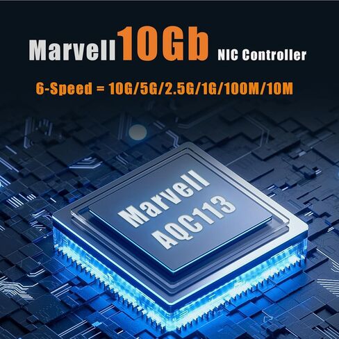 GLOTRENDS ST7480 10Gbps RJ45 Network Card with Marvell AQC113C Controller for Synology NAS, Same Form Factor as E10G22-T1-Mini in Saudi Arabia