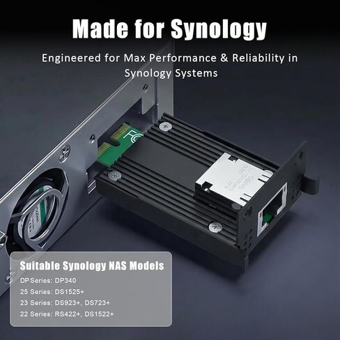 GLOTRENDS ST7480 10Gbps RJ45 Network Card with Marvell AQC113C Controller for Synology NAS, Same Form Factor as E10G22-T1-Mini in Saudi Arabia