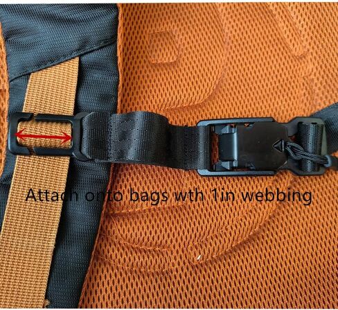 Backpack Chest Strap,Quick Release Magnetic Chest Belt 3/4 inch Backpack Sternum Strap for Hiking, Commuting, and Travel - Compatible with Most Backpacks in Saudi Arabia