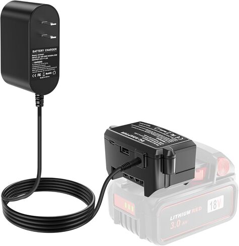 شاحن بطارية 2 في 1 لشاحن بطارية ميلووكي m18، مع منفذ USB-C ومنفذ تيار مستمر 21 فولت، متوافق مع بطارية ميلووكي 18 فولت in Kuwait