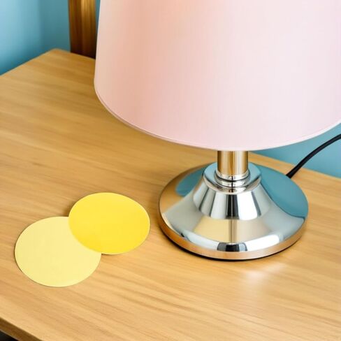 Amosfun 10pcs Gel Light Filter Films Yellow Colored Gel Sheets - 3.9" Color Changing Films Round Warm Tone Correction Overlays Photo Studio Filters for Lamp Headlight Led in Saudi Arabia