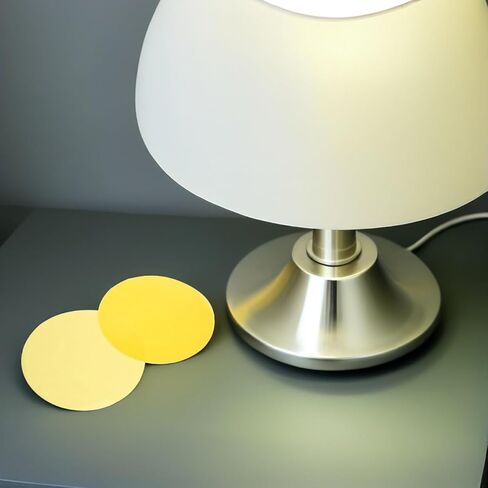 Amosfun 10pcs Gel Light Filter Films Yellow Colored Gel Sheets - 3.9" Color Changing Films Round Warm Tone Correction Overlays Photo Studio Filters for Lamp Headlight Led in Saudi Arabia