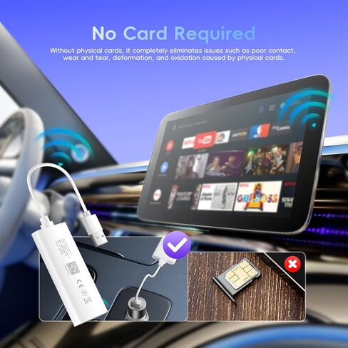 CAMECHO USB WiFi 6 Dongle - Portable WiFi Hotspot for Travel, Car, Business, Wireless Network Adapter for Desktop PC Laptop, Support 8 Devices (Non-Card) in Saudi Arabia