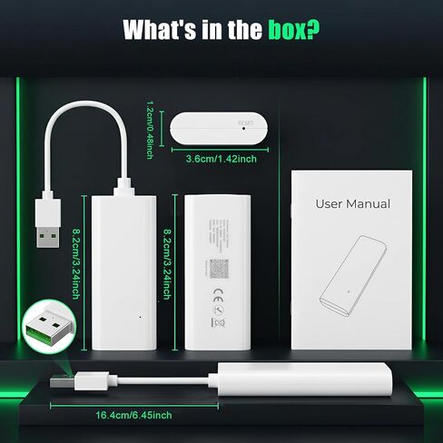 CAMECHO USB WiFi 6 Dongle - Portable WiFi Hotspot for Travel, Car, Business, Wireless Network Adapter for Desktop PC Laptop, Support 8 Devices (Non-Card) in Saudi Arabia