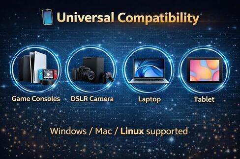 USB 3.0 HDMI Video Capture Card 4K Input 1080P 60FPS Game Capture Device for Streaming, Recording & Broadcasting Compatible with OBS, PS5, PS4, Xbox, Nintendo Switch, Camera, Windows Mac in Saudi Arabia