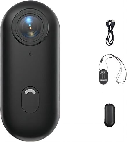 Deedlite Luminouscheck POV Camera, 4S Vision WiFi Body Camera with 150Min Battery, Thumb-Sized Wearable Camcorder, Waterproof Helmet Cam for Motorcycle/Cycling/Vlogging, Hands-Free Recording in Saudi Arabia