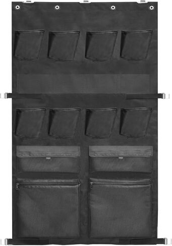 Gun Safe Door Organizer, Gun Safe Accessories Storage,with Pistol Holster, Ammo Holder, Multi Pockets and Mag Pouches, Adjustable Width Fits Door Panel from 28 to 33 inches in Saudi Arabia