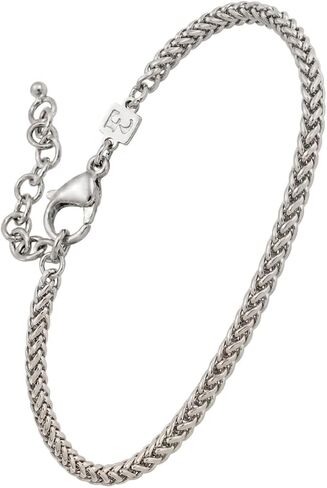 Cuff Chain Bracelet For Men Made Of Stainless Steel By Galis Jewelry - Handmade Silver Bracelet For Men - Cuff bracelet For men - Jewelry For Men - Fits 7"-8" Wrist Sizes in Kuwait