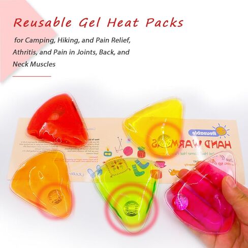 Reusable Pocket Hand Warmers, Reusable Snap Heat Pack, Pouch Gel Hand Warmers Used for Outdoor, Indoor, Working, Studying, Camping, Warm Gifts for Adults or Kids(Set of 5) in Saudi Arabia