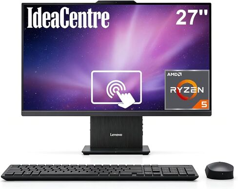 كمبيوتر مكتبي الكل في واحد من Lenovo IdeaCentre مقاس 27 بوصة يعمل باللمس • معالج Intel Core i7 ذو 10 مراكز • ذاكرة DDR5 سعة 16 جيجابايت • محرك أقراص SSD سعة 512 جيجابايت • Office 365 للويب • لوحة المفاتيح والماوس اللاسلكيان • قاعدة شحن لاسلكية • Win 11 in Saudi Arabia