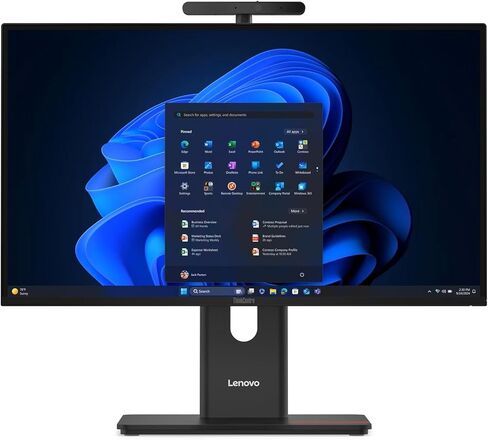 Lenovo ThinkCentre M90a Gen 6 الكل في واحد مع شاشة 27 بوصة QHD (2560x1440) 120 هرتز لا تعمل باللمس، معالج Intel Core Ultra 7 265 vPro، 64 جيجابايت DDR5-5600MT، 1 تيرابايت SSD، Wi-Fi 7، حامل UltraFlex، Windows 11 Pro in Saudi Arabia