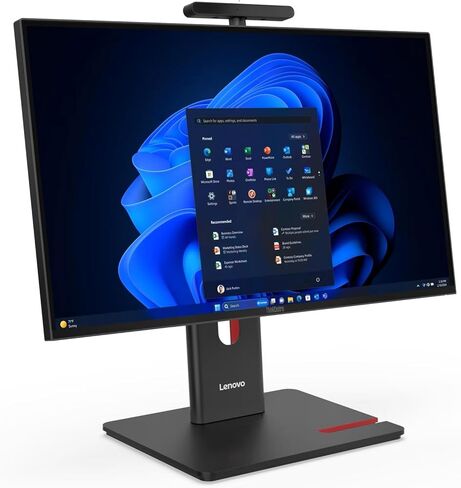 Lenovo ThinkCentre M90a Gen 6 الكل في واحد مع شاشة 27 بوصة QHD (2560x1440) 120 هرتز لا تعمل باللمس، معالج Intel Core Ultra 7 265 vPro، 64 جيجابايت DDR5-5600MT، 1 تيرابايت SSD، Wi-Fi 7، حامل UltraFlex، Windows 11 Pro in Saudi Arabia