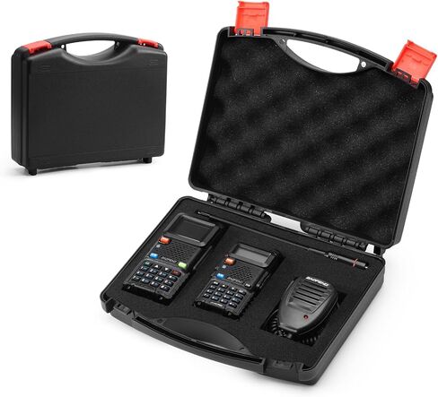 BAOFENG PB6 Carrying Case with Customizable Pluck Foam, Hard Shell Protective Case, Handheld Radio Storage Box, Compatible with UV-5R, UV-5RM Plus, UV-5R Mini, K5 Plus, UV-5G Plus (Case Only) in Saudi Arabia