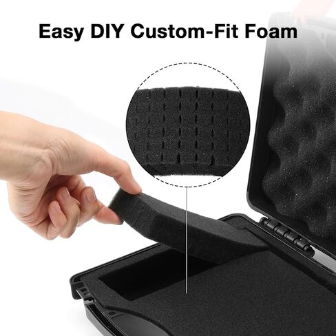 BAOFENG PB6 Carrying Case with Customizable Pluck Foam, Hard Shell Protective Case, Handheld Radio Storage Box, Compatible with UV-5R, UV-5RM Plus, UV-5R Mini, K5 Plus, UV-5G Plus (Case Only) in Saudi Arabia