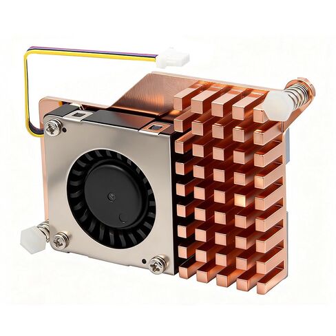 Active Cooler H510 for Raspberry Pi 5, Brass Heatsink with PWM Fan, Dual Active Passive Cooling with Thermal Pads in Saudi Arabia