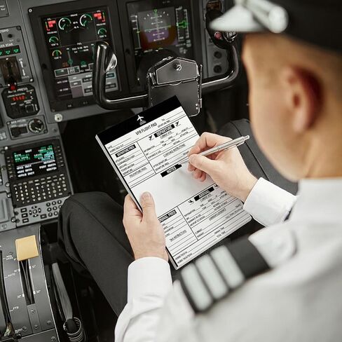 gisgfim 6 Pads VFR Notepad for Pilot Kneeboard Pilot Logbook Professional Knee Board Aviation Airplane Accessories for Flight Bag Addition to The Aviation Knee Board Great Gifts for Students & CFIs in Saudi Arabia