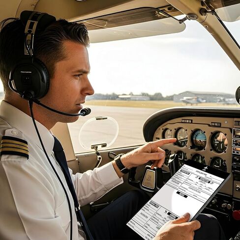 gisgfim 6 Pads VFR Notepad for Pilot Kneeboard Pilot Logbook Professional Knee Board Aviation Airplane Accessories for Flight Bag Addition to The Aviation Knee Board Great Gifts for Students & CFIs in Saudi Arabia