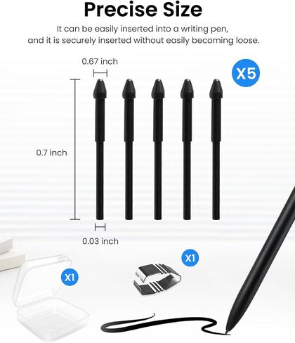 5 PCS Pen Tips for iFLYTEK AINOTE 2, KONXISA Replacement Tibs for E-Ink Devices, Pencil Nibs with Durable and Smooth Writing Experience in Saudi Arabia
