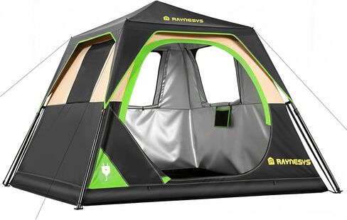 4/6 Person Instant Tent, Camping Tent Setup in 60 Seconds, Waterproof Pop Up Tents for Camping with Top Rainfly, Instant Cabin Tents with Portable Carry Bag for Family Camp & Hiking in Saudi Arabia