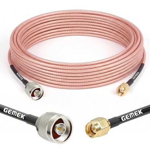 5ft SMA Male to N Male Cable 2PCS, RG316 SMA to N Cable 50 Ohm for WiFi Router, GPS Receiver, Antenna, Signal Booster Use in Saudi Arabia