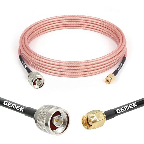 5ft SMA Male to N Male Cable 2PCS, RG316 SMA to N Cable 50 Ohm for WiFi Router, GPS Receiver, Antenna, Signal Booster Use in Saudi Arabia