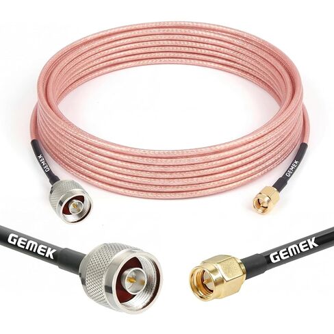 5ft SMA Male to N Male Cable 2PCS, RG316 SMA to N Cable 50 Ohm for WiFi Router, GPS Receiver, Antenna, Signal Booster Use in Saudi Arabia