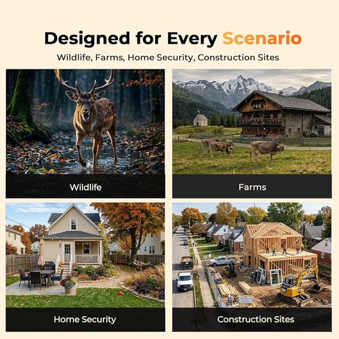 4G LTE Cellular Trail Camera 2 Pack, Auto Tracking Game Camera with SIM Card & Solar Panel, 2.5K HD Wireless Security Camera, No WiFi Needed, Motion Activated Waterproof Night Vision for Security in Saudi Arabia