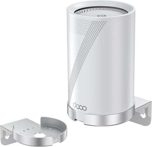 حامل حائط معدني EDUP LOVE لـ TP Link Deco Mesh WiFi 7 & 6E (BE63/BE65/BE67/BE68، XE75 Pro، XE5300، X80، X75)، ​​إدارة كابلات شبكة من سبائك الألومنيوم، تصميم تبريد (فضي، 3 عبوات) in Kuwait