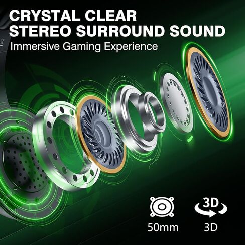 سماعة الألعاب اللاسلكية WolfLawS لأجهزة Xbox Series X|S وXbox One وPS5 والكمبيوتر الشخصي وسماعات الألعاب المزودة بتقنية Bluetooth وميكروفون إلغاء الضوضاء in Kuwait
