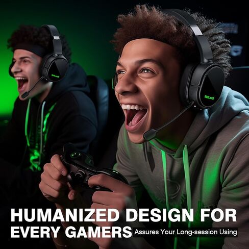 سماعة الألعاب اللاسلكية WolfLawS لأجهزة Xbox Series X|S وXbox One وPS5 والكمبيوتر الشخصي وسماعات الألعاب المزودة بتقنية Bluetooth وميكروفون إلغاء الضوضاء in Kuwait