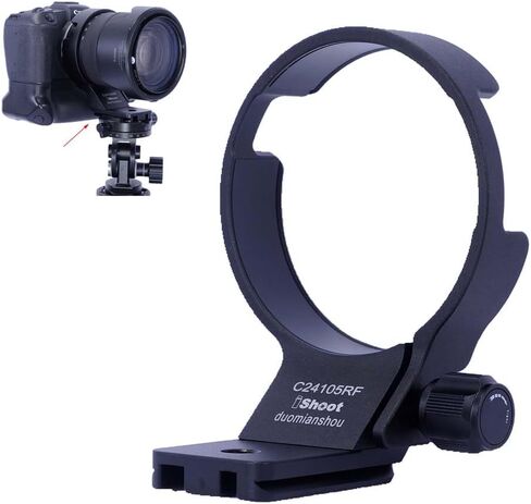iShoot عدسة طوق حامل ثلاثي الأرجل متوافق مع Canon RF 24-105mm F4L هو USM، حامل دعم العدسة السفلي هو Arca-Swiss Fit Camera لوحة تحرير سريعة لمشبك Arca ومثبت in Kuwait