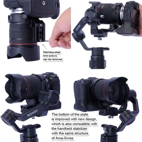 iShoot عدسة طوق حامل ثلاثي الأرجل متوافق مع Canon RF 24-105mm F4L هو USM، حامل دعم العدسة السفلي هو Arca-Swiss Fit Camera لوحة تحرير سريعة لمشبك Arca ومثبت in Kuwait