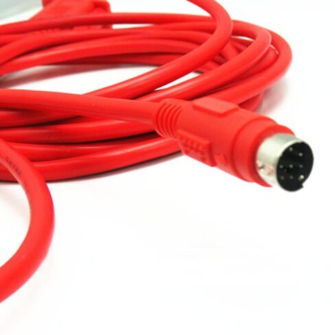 SC-09 is Suitable for RS232 Serial Port Cable, PLC Programming Cable, Data Download Cable, Communication Cable, red in Saudi Arabia