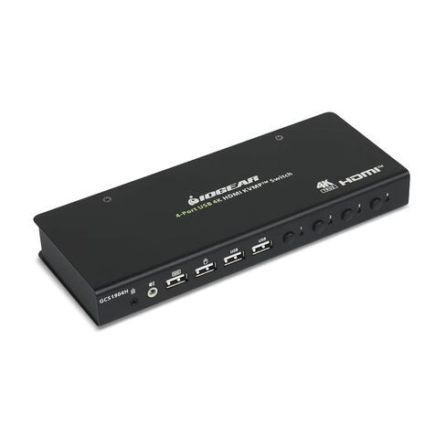 IOGEAR 4-Port 4K KVM Switch with HDMI Connection, Control 4 Computers with one Monitor, Keyboard, & Mouse - up to 4096x2160 @60 Hz or 5120x1440 @60Hz - Windows, Mac, Linux, GCS1904H in Saudi Arabia
