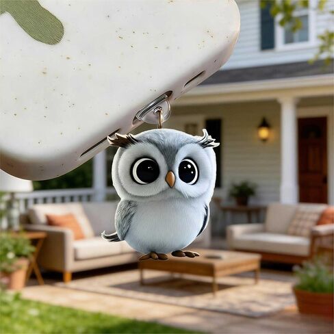Cute Owl Dust Plug Acrylic Charms for electronic products,Type-C Charging Port Dust Plugs Pendant Compatible with E-Reader Phone Tablet, Gift for Christmas, Birthday, Anniversary Day in Saudi Arabia