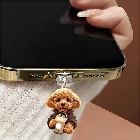 Ginger Cat Holding Heart Dust Plug Acrylic Charms for electronic products,Type-C Charging Port Dust Plugs Pendant Compatible with E-Reader Phone Tablet, Gift for Christmas, Birthday, Anniversary Day in Saudi Arabia