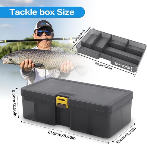 Fishing Tackle Box with Fishing Lures,Fishing Gifts for Men,Trout Fishing Lures Kit-Pliers,Topwater Lures,Hooks,Fishing Swivel,Spinnerbaits,Saltwater & Freshwater Fishing Gear and Equipment in Saudi Arabia