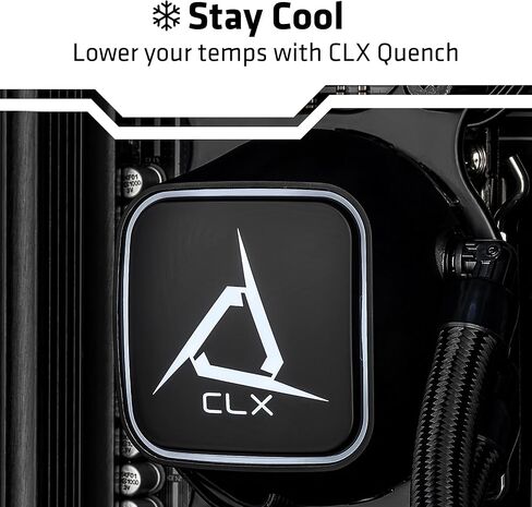 محطة عمل CLX Set Creator - AMD Ryzen 9 9950X3D2 4.3 جيجا هرتز، RTX Pro 6000، 4 تيرابايت NVMe M.2 SSD، ذاكرة DDR5 192 جيجابايت، 360 مم AIO، WiFi، Windows 11 Pro، أسود، مسرع بالذكاء الاصطناعي in Kuwait