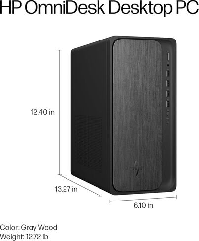 HP OmniDesk Tower Desktop Computer • 8-core AMD Ryzen 5 8500G Processor • 16GB DDR5 • 1TB Storage (512GB SSD + 512GB External) • HDMI + DP • Wi-Fi 6 • Wireless Keyboard & Mouse • Windows 11 in Saudi Arabia