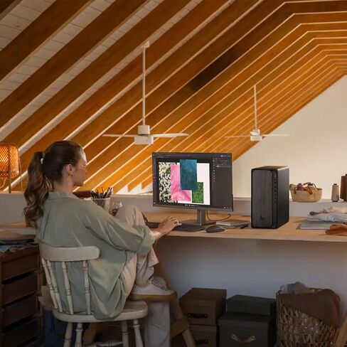 HP OmniDesk Tower Desktop Computer • 8-core AMD Ryzen 5 8500G Processor • 16GB DDR5 • 1TB Storage (512GB SSD + 512GB External) • HDMI + DP • Wi-Fi 6 • Wireless Keyboard & Mouse • Windows 11 in Saudi Arabia