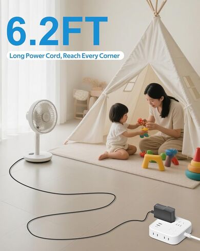 ALITOVE 5V 2A Power Adapter 10W AC Adapter 100-240V 50-60Hz to 5 Volt Power Supply 2Amp 1500mA 1A DC 5V Power Cord 6.2FT with 14 Tips for LED Light CCTV Camera Baby Monitor Digital Photo Frame TV Box in Saudi Arabia
