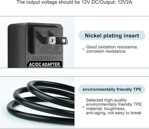 12V Charger for Vanity Mirror Power Cord 12V 2A AC Adapter for Hansong DC117-15 DC11715 Compatible with FENCHILIN,Hasipu,COOLJEEN Hollywood Vanity Mirror Power Supply Charger Replacement in Saudi Arabia