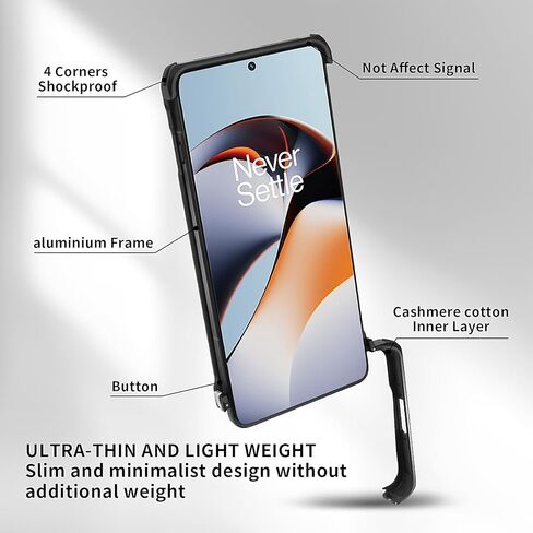 for Galaxy S25 FE Metal Bumper Case Frameless, Slim Fit No Back No Frame Backless Metal Bumper 4 Corners Shockproof Wireless Charging Compatible Heavy Duty Protection (Black) in Saudi Arabia